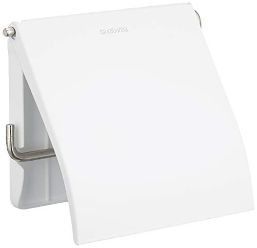 Brabantia Porte-Rouleau WC Écru - Acier Inoxydable Anti-Corrosion - Design Pratique et Élégant