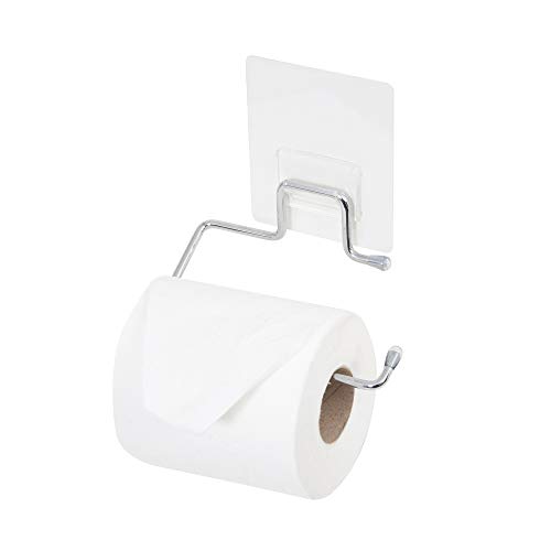 Compactor BESTLOCK Magic Bath : Porte-Papier Toilette Adhésif Chrome, Installation Facile Sans Percage