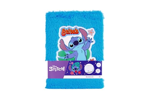 Stitch Carnet de Notes Peluche A5 Bleu - Journal Créatif Disney pour Enfants dès 3 ans