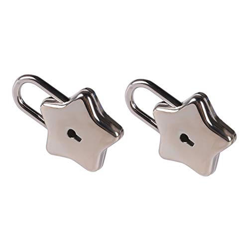 Petit Cadenas Étoile en Métal avec Clé pour Boîte à Bijoux, Journal Intime et Rangement Sécurisé