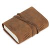 Carnet en Cuir Arbre de Vie – Journal Blanc Artisanal 18x13 cm, Idéal Voyage et Notes Personnelles