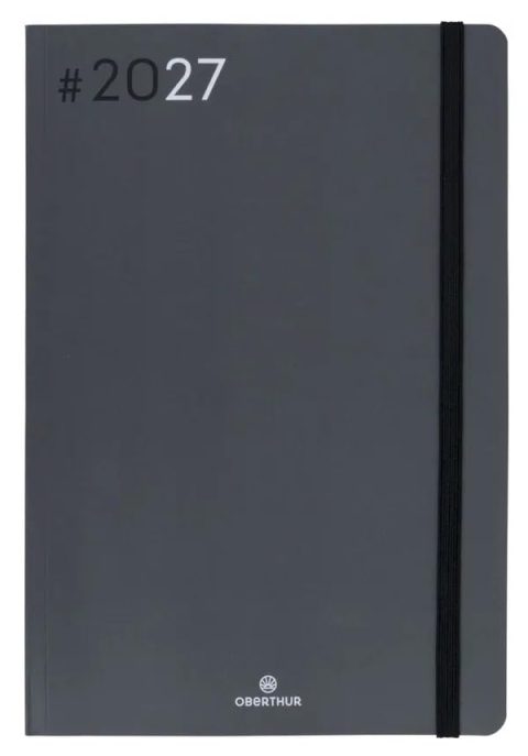 Agenda Semainier OBERTHUR 25 NEO FLEX 16x24 cm - Bleu - Bilingue - Janvier 2027 à Décembre 2027