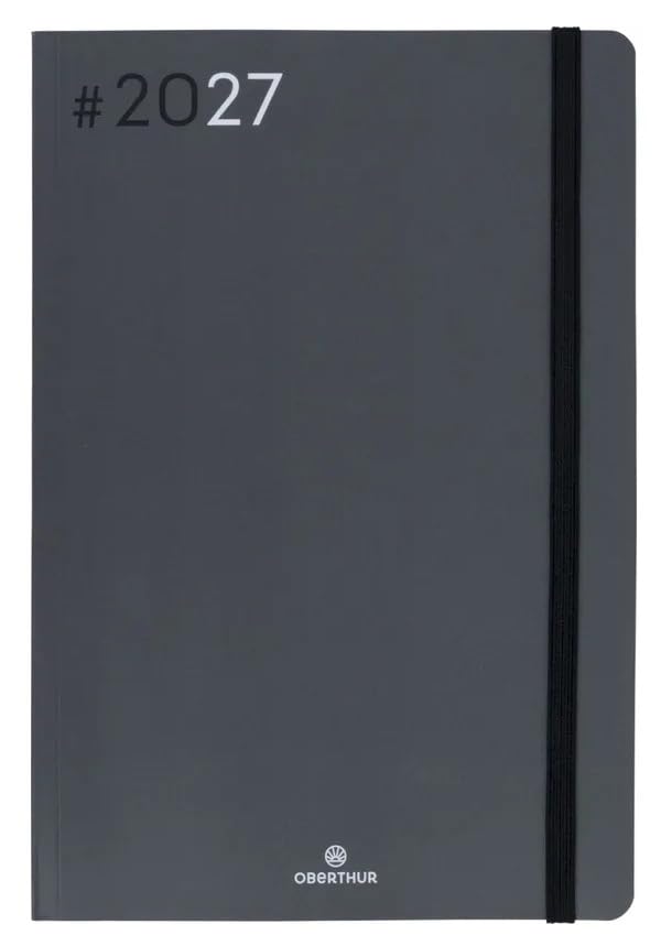 Agenda Semainier OBERTHUR 25 NEO FLEX 16x24 cm - Bleu - Bilingue - Janvier 2027 à Décembre 2027