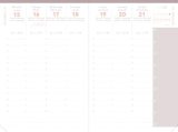 Agenda 2026 Pastel Rose Clair - Semainier Planning Multilingue - Fabrication Française