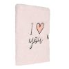 DRAEGER Paris - Journal Intime Peluche Rose 'I Love You' avec Cadenas - Carnet Secret Cadeau pour Fille, Amie, Copine