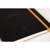 Carnet Souple Agenda Perpétuel Rhodia A5 Noir - 128 Pages Ivoire 90g/m² - Simili Cuir Rhodiarama