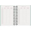 Agenda Scolaire 2025-2026 A6 (12x17 cm) - Page par Jour, Bilingue Espagnol/Anglais, Spirale, Élastique, Autocollants - GRAMMAR Vert