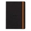 Carnet Souple Agenda Perpétuel Rhodia A5 Noir - 128 Pages Ivoire 90g/m² - Simili Cuir Rhodiarama