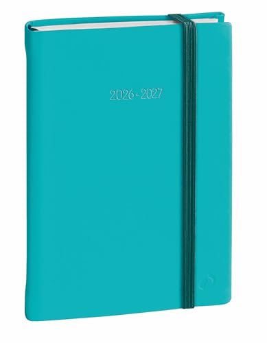 Agenda Scolaire Quo Vadis Silk 2026-2027 Journalier Multilingue Bleu 12x17cm