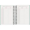 Agenda Scolaire 2025-2026 A6 (12x17 cm) - Page par Jour, Bilingue Espagnol/Anglais, Spirale, Élastique, Autocollants - GRAMMAR Vert