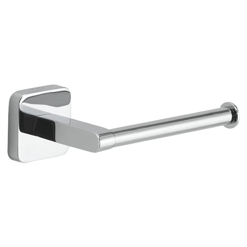 Gedy Tonga Porte-Rouleau WC Adhésif Inox Chromé - Installation Facile Sans Perçage