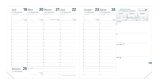 Agenda Quo Vadis 2026 Exécutif Bloom Beige - Semainier Planning 16x16 cm - Papier Clairefontaine Blanc