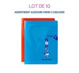 Lot de 10 Cahiers Agrafés Clairefontaine 17x22 48 Pages Grands Carreaux