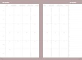 Agenda 2026 Pastel Rose Clair - Semainier Planning Multilingue - Fabrication Française