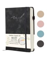 Carnet Intime A5 Ligné - 360 Pages Premium Cuir PU, Agenda, Cahier d'écriture - Cadeau Polyvalent Homme Femme
