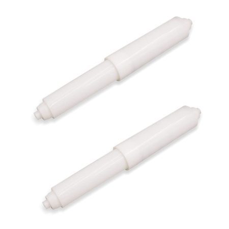 Lot de 2 Porte-Rouleaux de Papier Toilette Extensibles en Plastique Robuste