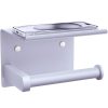 Tindbea Porte-Papier Toilette Mural avec Étagère - Acier Inoxydable SUS 304, Violet Lavande