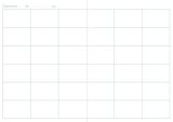 Agenda de Bord Agrafé A4 Clairefontaine 6 Colonnes 72 Pages - Idéal pour le Suivi Scolaire et Professionnel