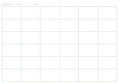Agenda de Bord Agrafé A4 Clairefontaine 6 Colonnes 72 Pages - Idéal pour le Suivi Scolaire et Professionnel
