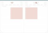 Agenda Quo Vadis 2027 Journalier 15x21 cm Pastel Rose - Organisation Complète