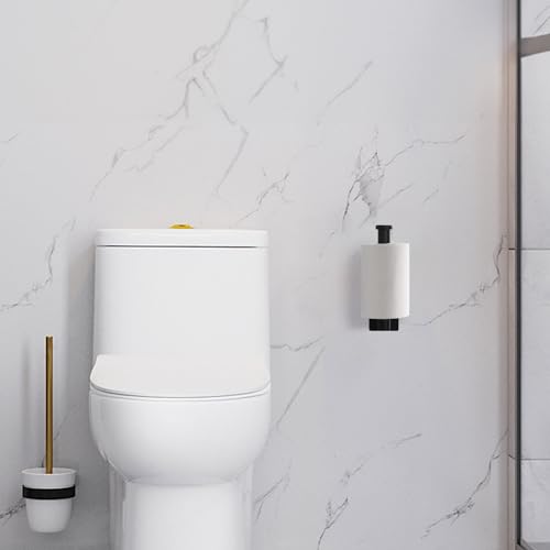 Ibergrif MK34052B : Porte-Papier Toilette Mural Autocollant en Acier Inoxydable 304 - Finition Noir Élégante