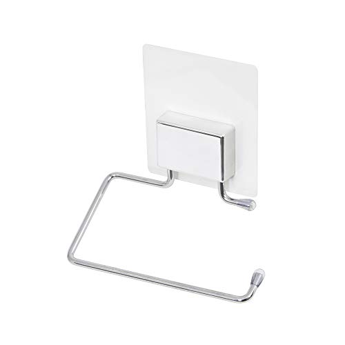 Compactor BESTLOCK Magic Bath : Porte-Papier Toilette Adhésif Chrome, Installation Facile Sans Percage