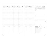 Agenda Quo Vadis Impala 16 mois (Septembre à Décembre) - Semainier Planning SD, Répertoire - Noir, 18x24 cm