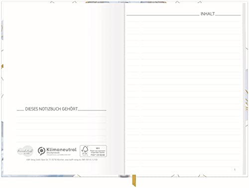 Carnet de notes A5 ligné "Time to grow" - 124 pages, reliure cousue, papier FSC®