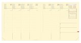 Agenda Exécutif Prestige 2026 Semainier Planning Multilingue Silk Bleu Marine 16x16 cm Papier Clairefontaine