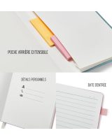 Carnet Intime A5 Ligné - 360 Pages Premium Cuir PU, Agenda, Cahier d'écriture - Cadeau Polyvalent Homme Femme