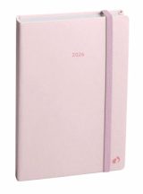 Agenda 2026 Pastel Rose Clair - Semainier Planning Multilingue - Fabrication Française