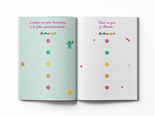 Mon Carnet Secret Kawaii : Journal Intime avec Cadenas pour Enfants - Plus de 140 Pages à Compléter et Stickers Inclus