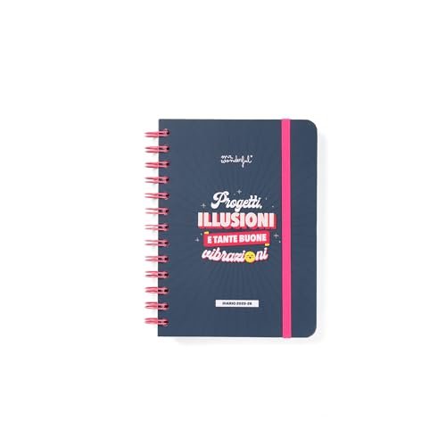 Agenda Scolaire Mr.Wonderful Wonder Petit 2025-2026 : Projets, Illusions et Bonnes Vibrations