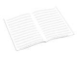 Cahier de Musique Verlaine : 12 Portées, 80 Pages Prédécoupées pour Compositeurs et Musiciens
