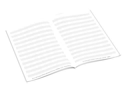Cahier de Musique Verlaine : 12 Portées, 80 Pages Prédécoupées pour Compositeurs et Musiciens