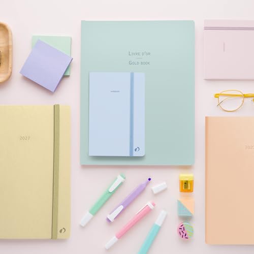Agenda Quo Vadis 2027 Journalier 15x21 cm Pastel Rose - Organisation Complète