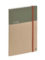 Agenda Ministre 2026 Semainier Vert Recyclé 16x24cm Multilingue - Fabrication Française