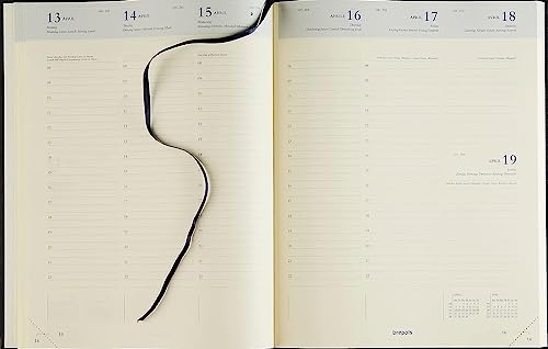 Agenda Concorde Civil Vertical 2027 1 Semaine Sur 2 Pages Bordeau 21x27 cm avec Index Adhésif Blumie