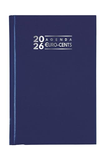 Agenda Journalier Bureau Euro et Cents 2026 - Exacompta 13,5 x 21 cm