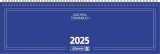 Agenda Brunnen 775 - Année 2025, Format Horizontal, 2 Pages par Semaine, Couverture Carton Bleue
