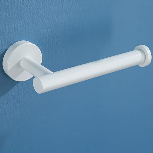 YUET Porte-Rouleau Papier Toilette Mural Rond Acier Inoxydable SUS 304 - Blanc