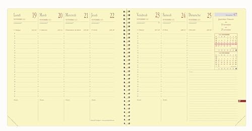 Agenda Exécutif Prestige 2027 Soho Violet Pourpre 16x16 cm - Organisation Hebdomadaire Clairefontaine