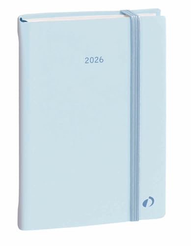 Agenda Quo Vadis 2026 Daily 21 Color Pastel Bleu Clair - Journalier Multilingue 15x21 cm Papier Clairefontaine Rigide