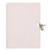 DRAEGER Paris - Journal Intime Rose Peluche avec Cadenas et Clés - Carnet Secret pour Fille et Femme