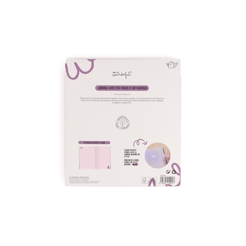 Mr.Wonderful Journal Intime Secret avec Stylo Invisible - Ne le Dis à Personne