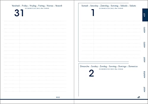 Agenda Scolaire Quo Vadis Galaxy Vert 2026-2027 - Journalier 12x17 cm - Fabrication Française