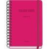 Agenda Scolaire 2025-2026 Dohe COLOUR VIBES Rose - Semainier A5 Bilingue (Espagnol/Anglais) avec Autocollants