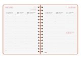 Agenda Finocam 2026 Spirale Verticale Alma Corail - Planification Annuelle Janvier à Décembre