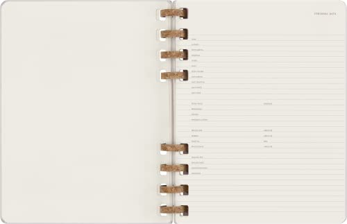 Moleskine Agenda Non Daté Spirale XL Crush Grape - 12 Mois, Couverture Rigide