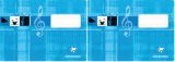 Clairefontaine 31514C - Cahier de musique A5 Paysage, 16 pages, 90g, Turquoise (Lot de 2)